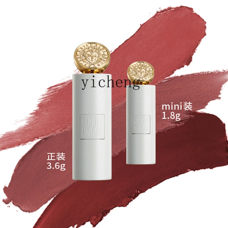 YY Knight Small White Tube Rich State Lipstick Mini Pack Discoloration Resistant