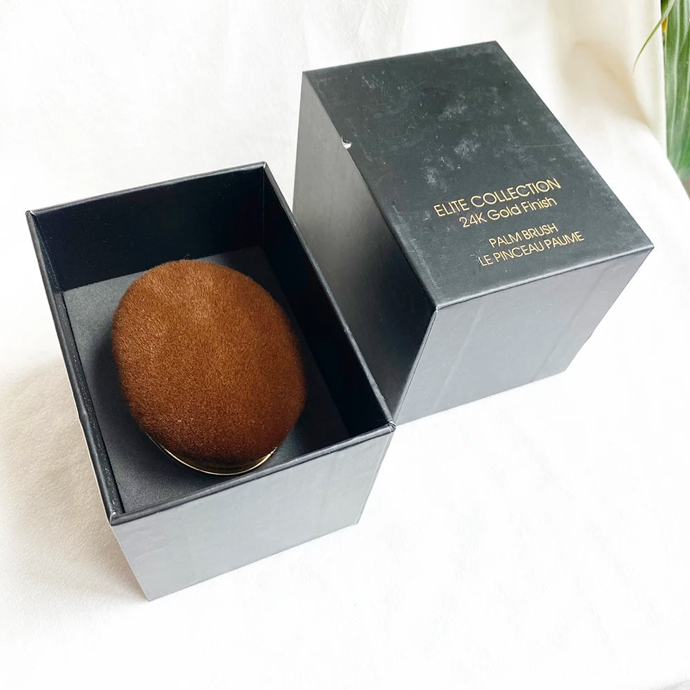 The Luxury Makeup Palm Brush - Face&Body Grooved Base Extra-Large Foundation Cream Liquid Powder Bronzer -Makeup Brush Blender